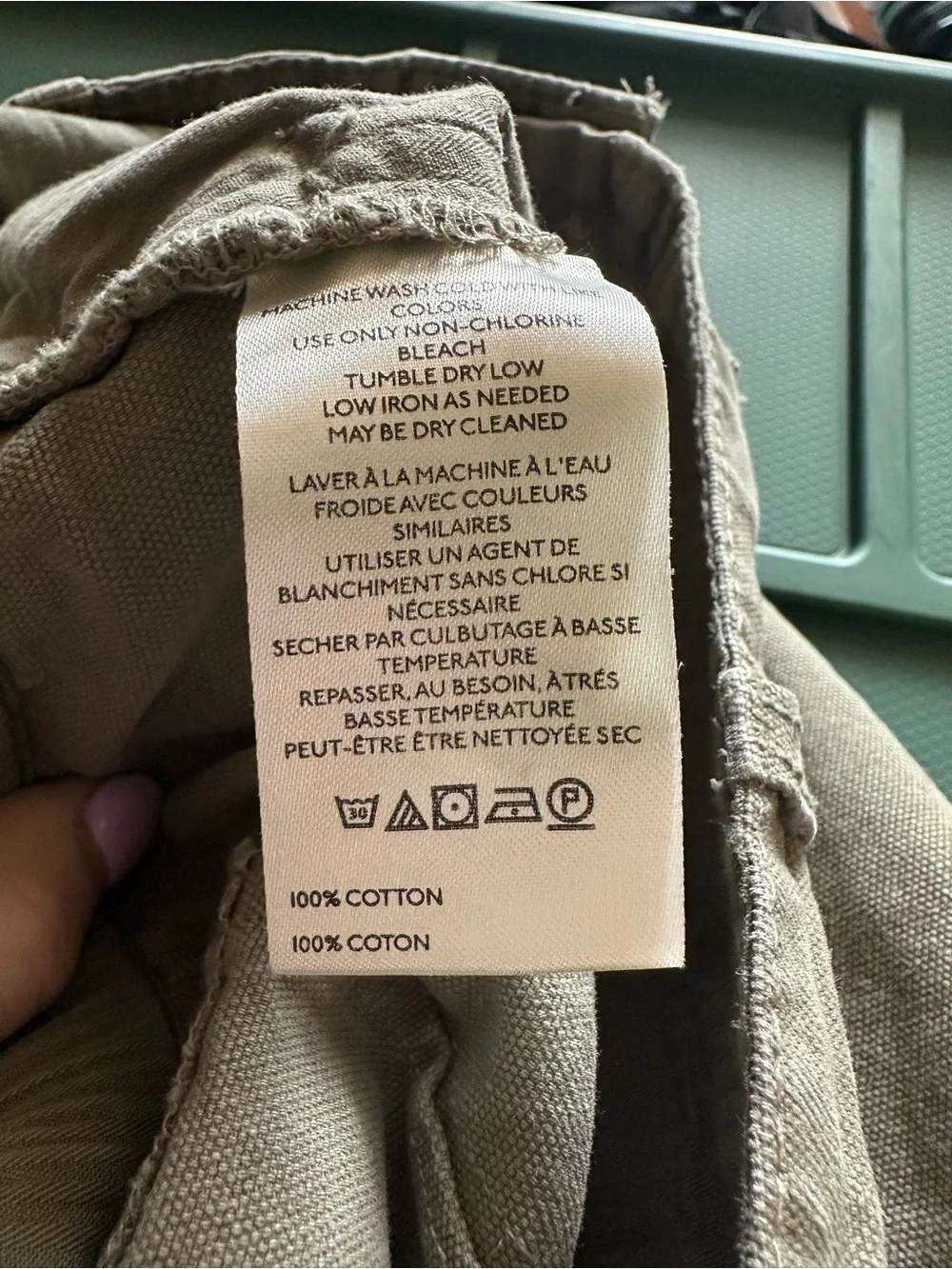 We the free barrel low slung pants army green size medium - Picture 3 of 9